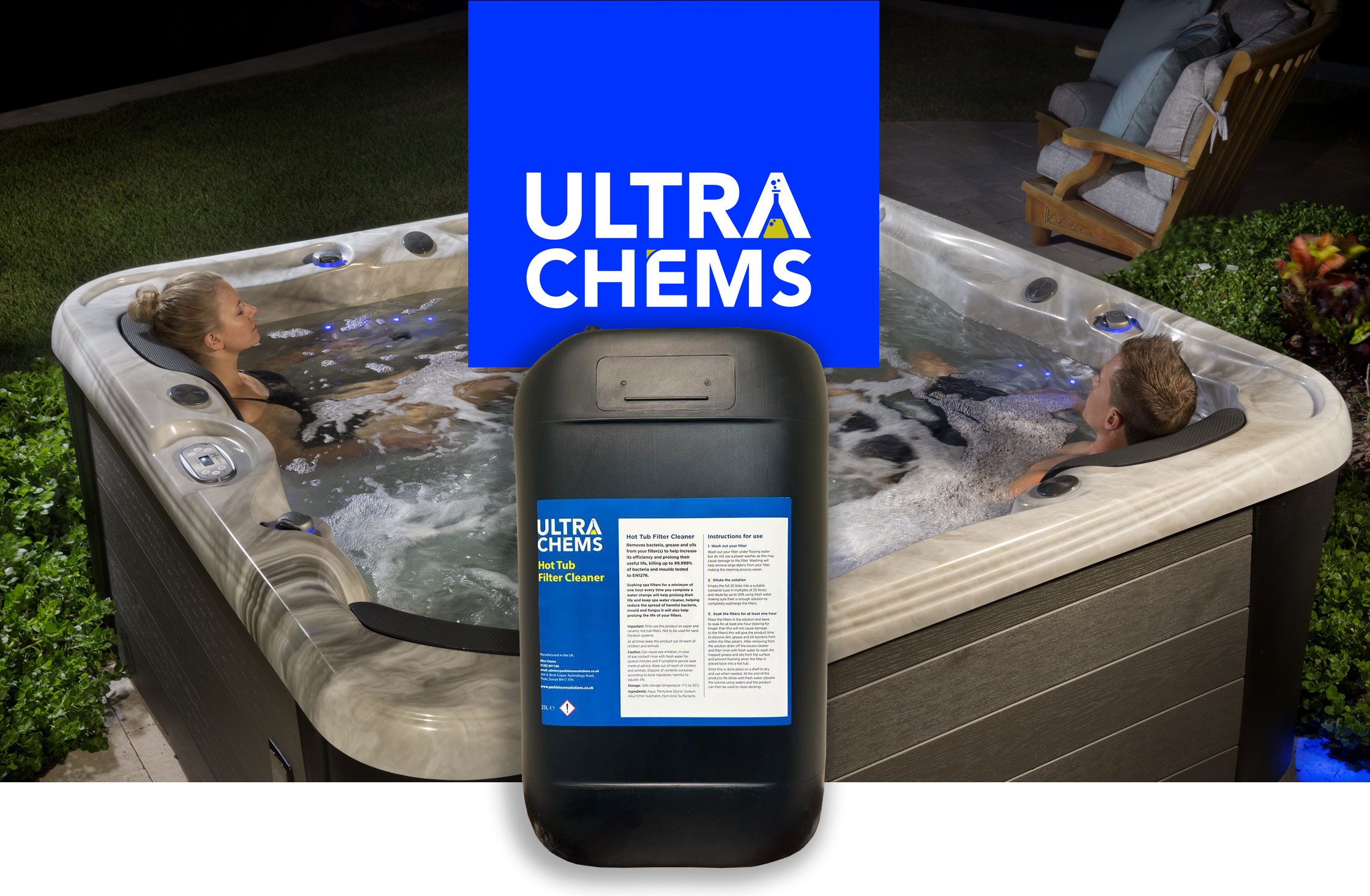 Ultra Chems Hot Tub and Spa Cleaner